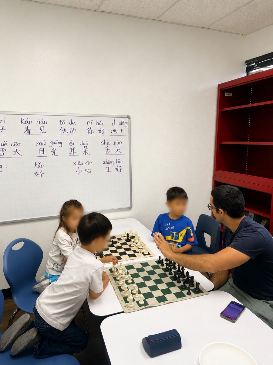 Students learning together in the classroom